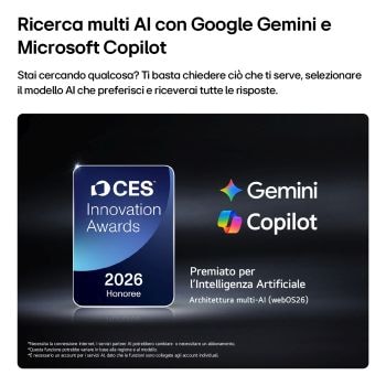 Ricerca multi AI TV OLED48G6S 2026